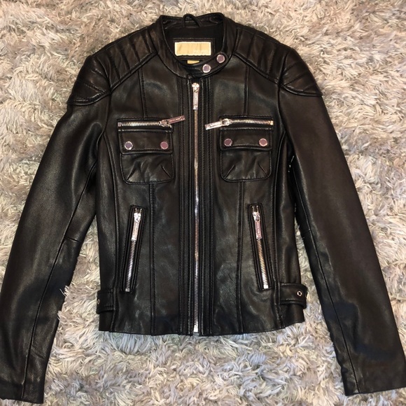 Michael Kors Leather Jacket - Picture 1 of 3
